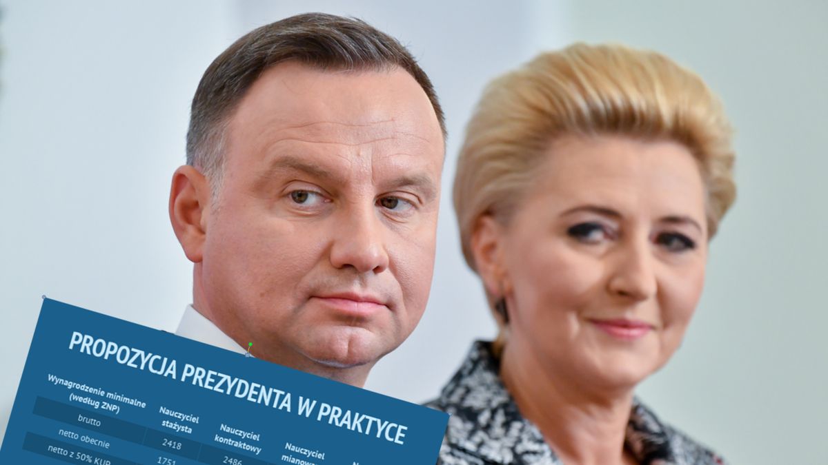 Prezydent Andrzej Duda chce, by nauczyciele byli traktowani jak twórcy i dzięki temu mieli wyższe koszty uzyskania przychodu