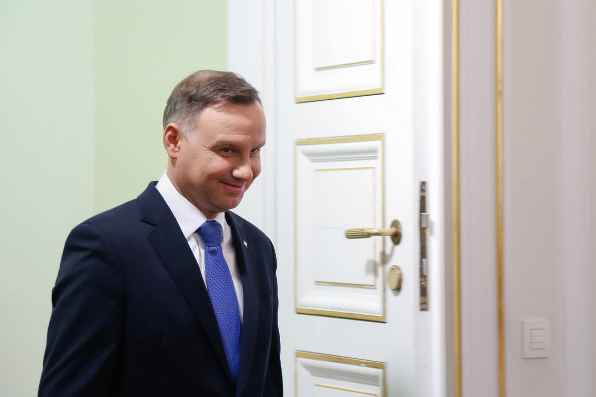 Prezydent Duda z niemowlęciem. "16. dziecko"