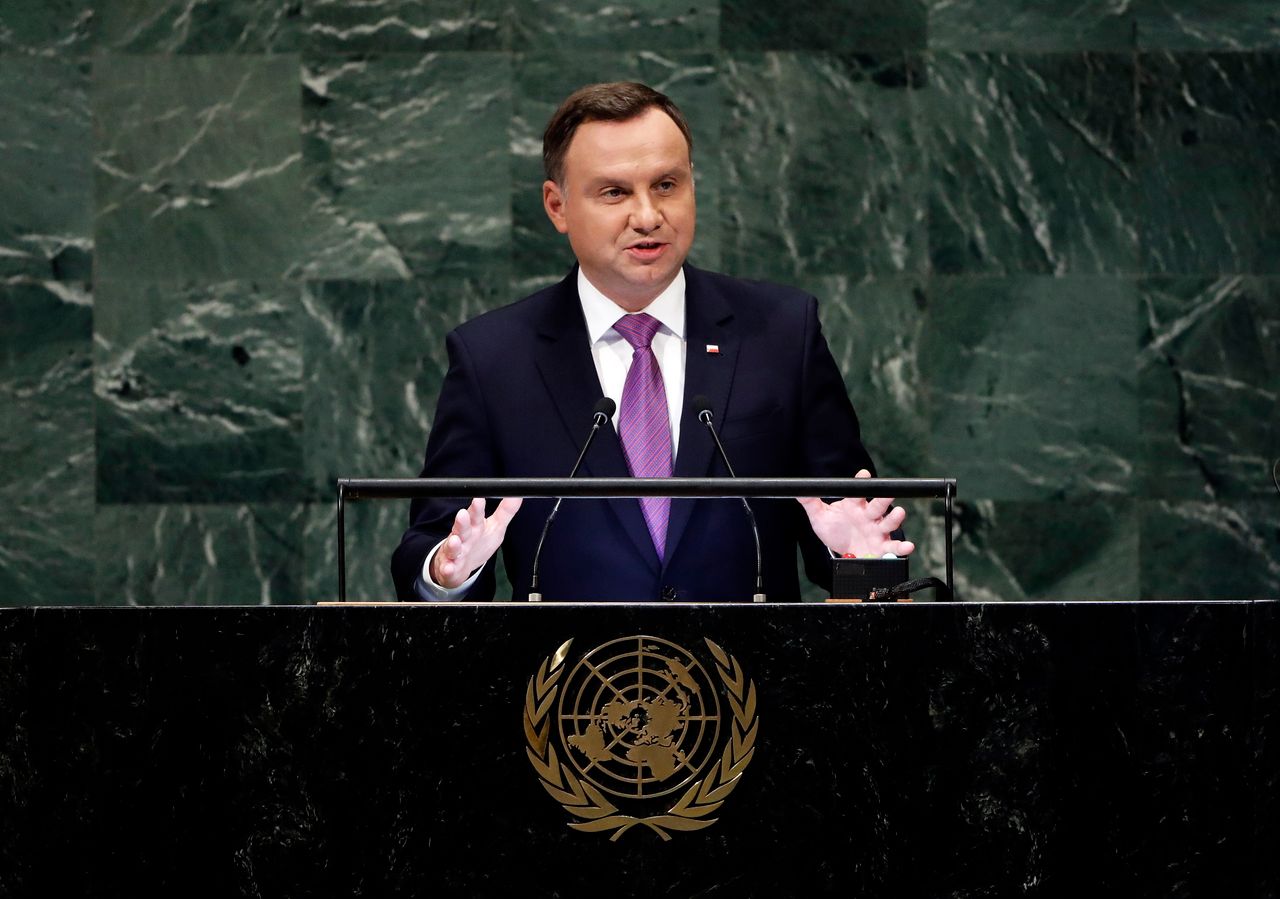 Prezydent Andrzej Duda na Zgromadzeniu Ogólnym ONZ: "Agresorzy powinni spotkać się z reakcją"