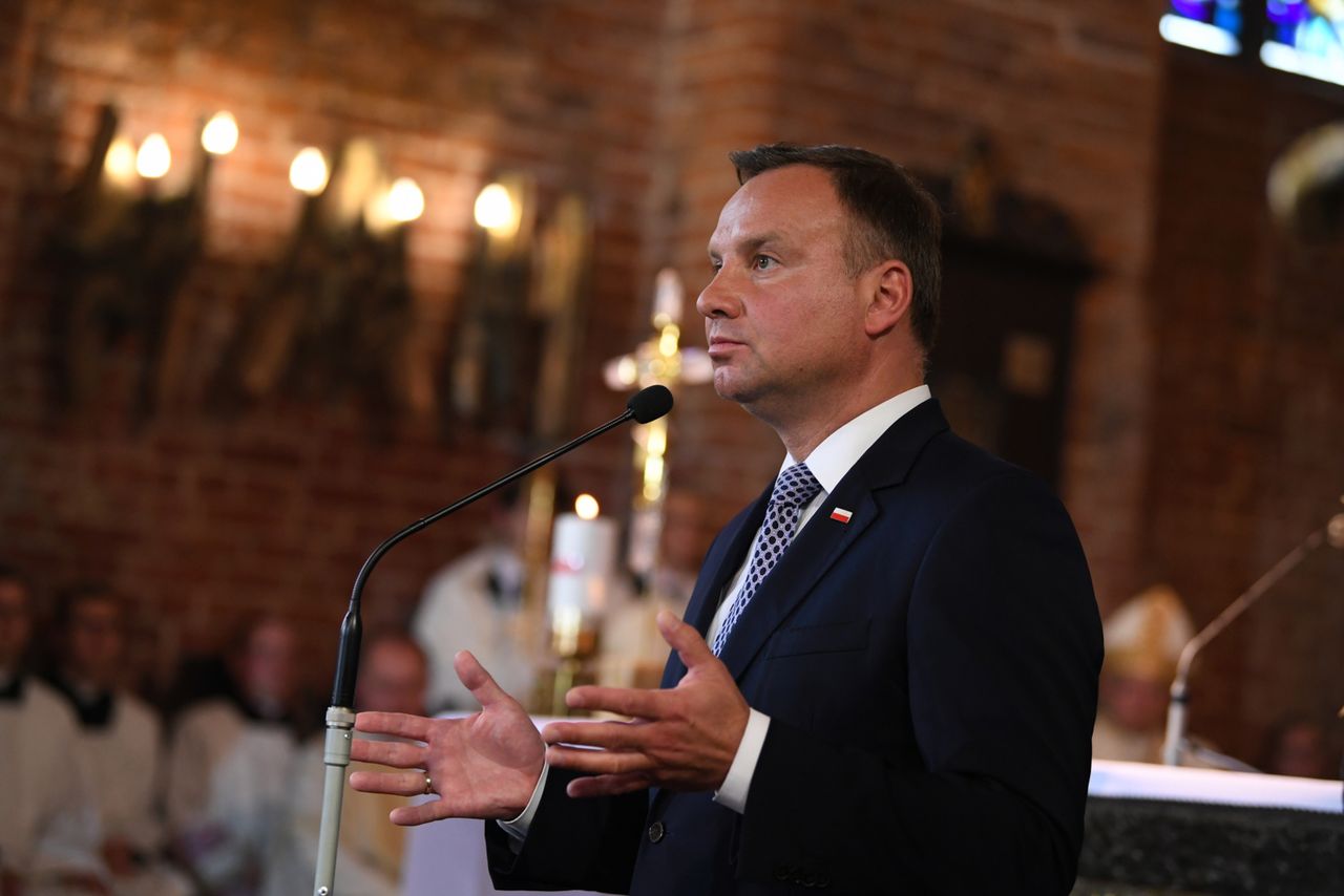 Prezydent Andrzej Duda w Gdańsku: gdzie byli dzisiejsi obrońcy Konstytucji?