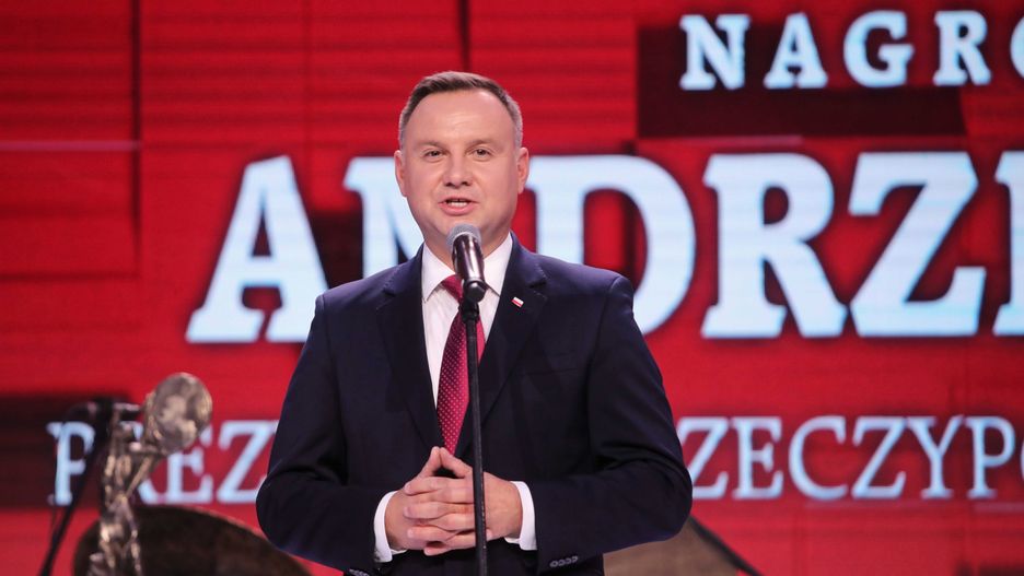 Prezydent Andrzej Duda odbiera Nagrodę Prometejską im. Prezydenta Lecha Kaczyńskiego
