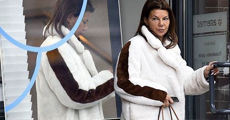 Opalona Edyta Górniak u dentysty. Paparazzi przyłapali ją bez makijażu i w stylowym płaszczu