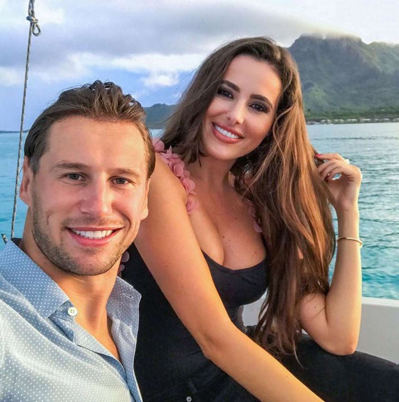 Grzegorz Krychowiak i Celia Jaunat na Malediwach