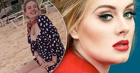 Adele kusi na plaży. Dopiero teraz widać, jak bardzo schudła! Wygląda bardzo fit!