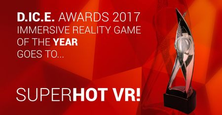 SuperHot VR jednym ze zwycięzców DICE Awards