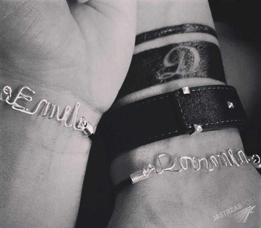 Tatuaż Emila Haidara dla Dody, foto: Instagram