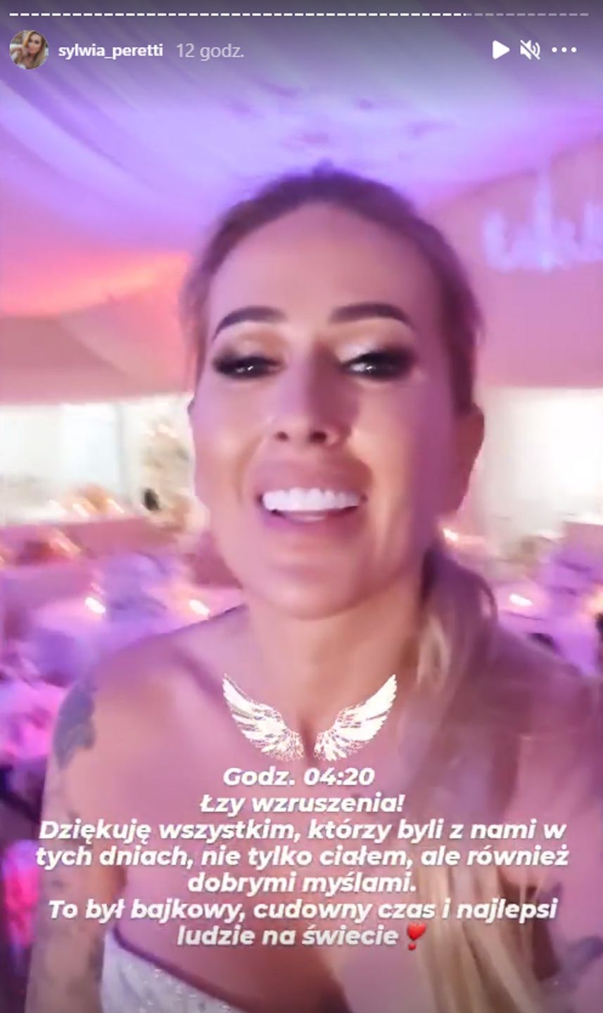Sylwia Peretti poprawiny