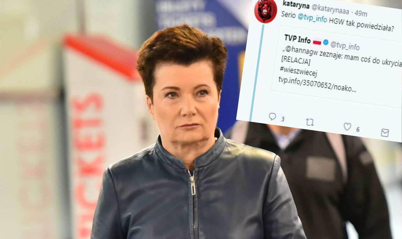 TVP Info wymyśliło wypowiedź Hanny Gronkiewicz-Waltz. Szybko usunęli wpis z Twittera