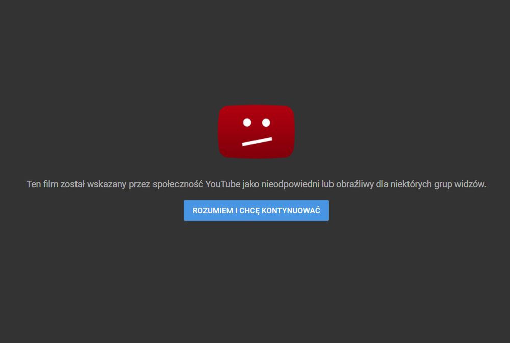 Youtube "ocenzurował" wideo polskiego ministerstwa. Klip MSWiA z ograniczeniami