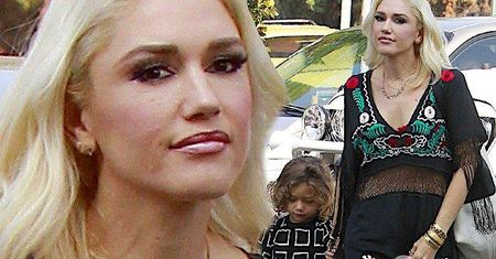 Piękna Gwen Stefani z trzyletnim synem w kościele. Apollo rośnie na gwiazdę