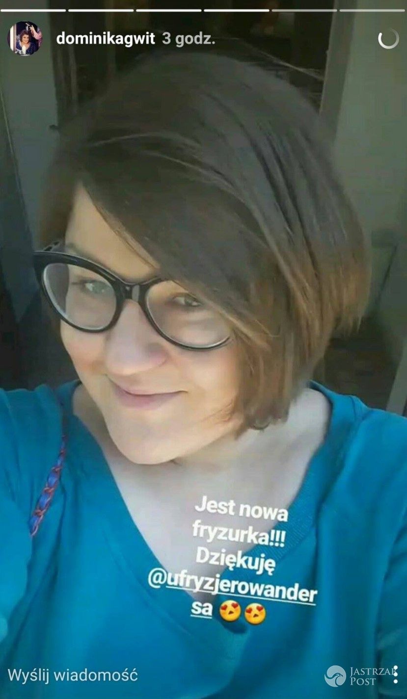 Dominika Gwit nowa fryzura