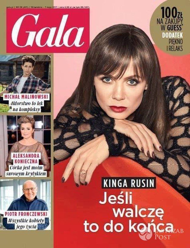 Kinga Rusin na okładce "Gali"