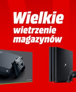 Wietrzenie magazynów Media Markt. Xbox One X i PS4 poniżej 1400 zł. Promocje na elektronikę gry