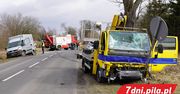 Wypadek między Piłą a Szydłowem. Droga zablokowana