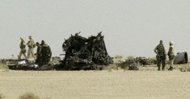 Irak mówi o zestrzeleniu samolotu, USA dementują