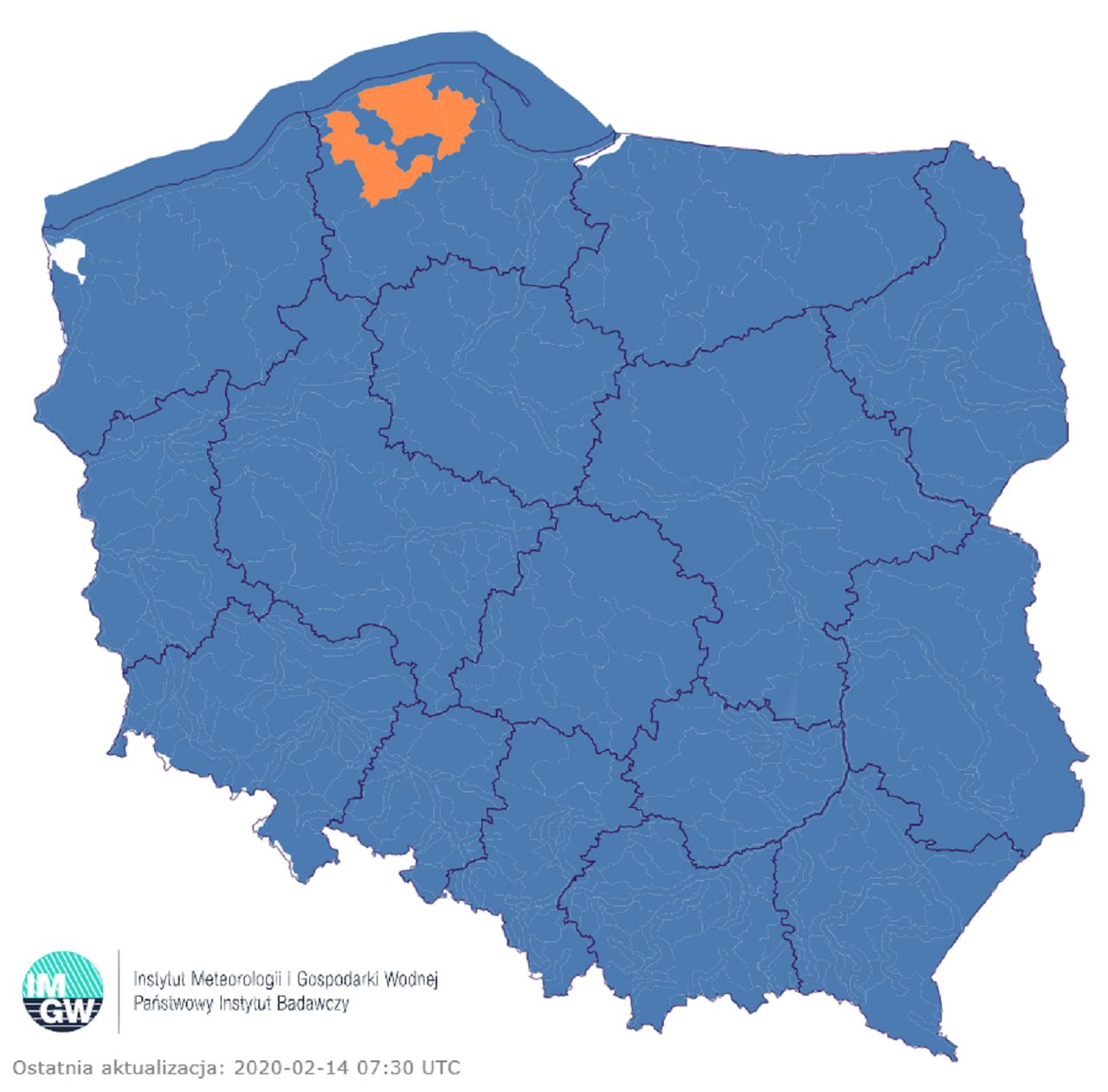 IMGW ostrzega przed przekroczeniem stanów ostrzegawczych wód. Chodzi aż o trzy rzeki