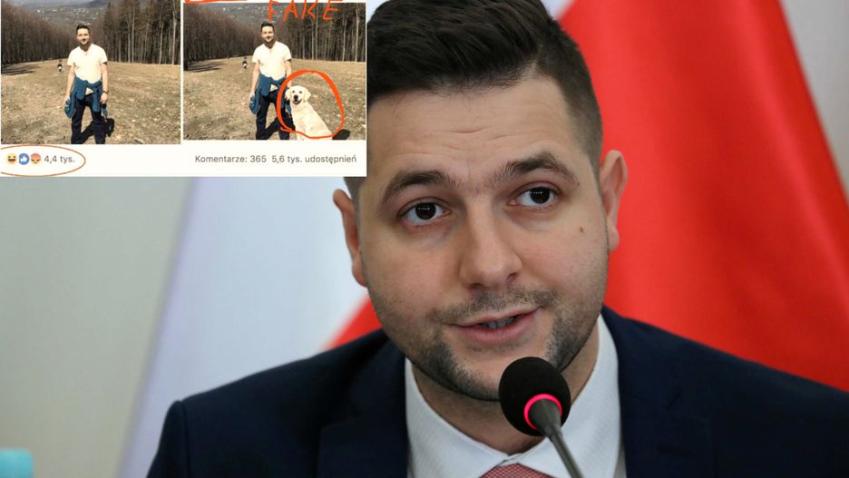 Patryk Jaki padł ofiarą fejków i fotomontaży