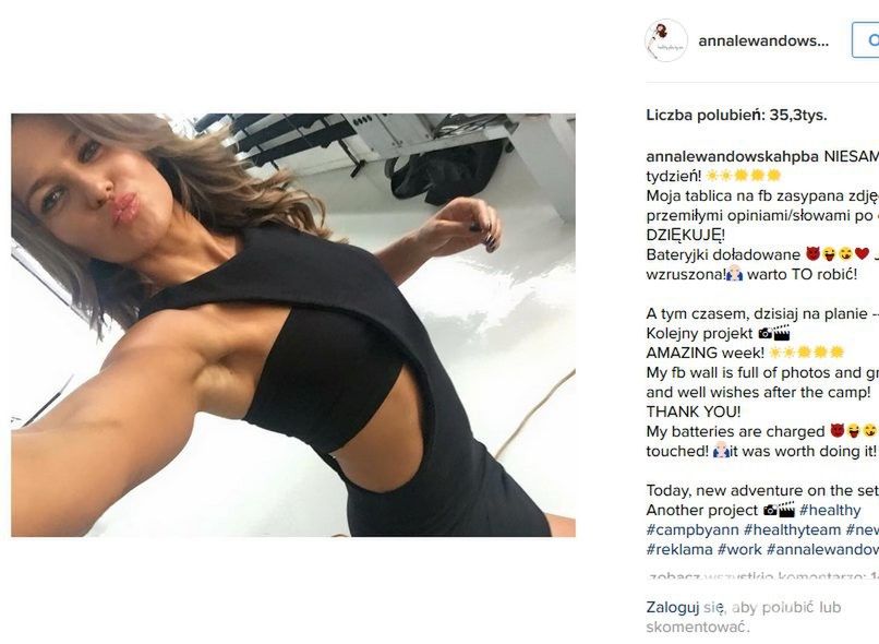 Anna Lewandowska w sukience za 180zł