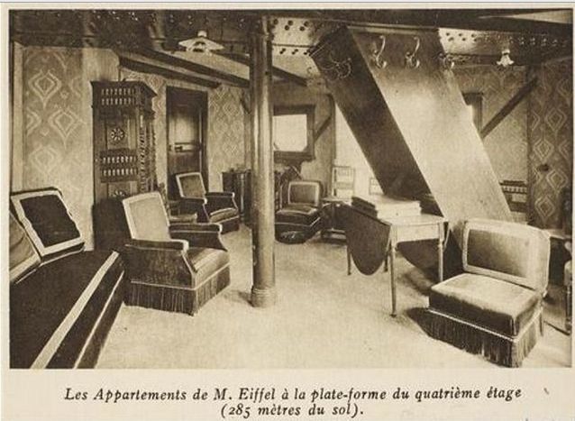 Wnętrze apartamentu, które należało do Gustava Eiffla (fot. Wikipedia.org CC BY 2.0) 