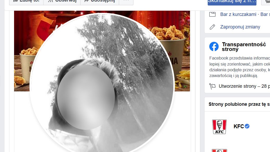 Zdjęcie profilowe KFC zmieniono. Nie wiadomo, czy to atak, czy celowa akcja marketingowa.