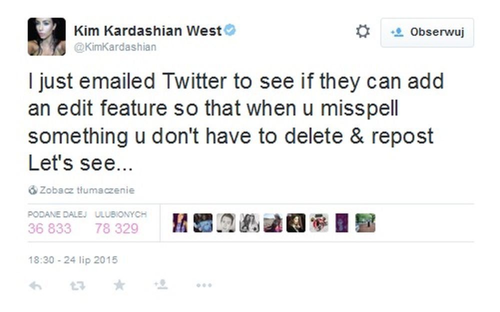 Kim Kardashian na Twitterze