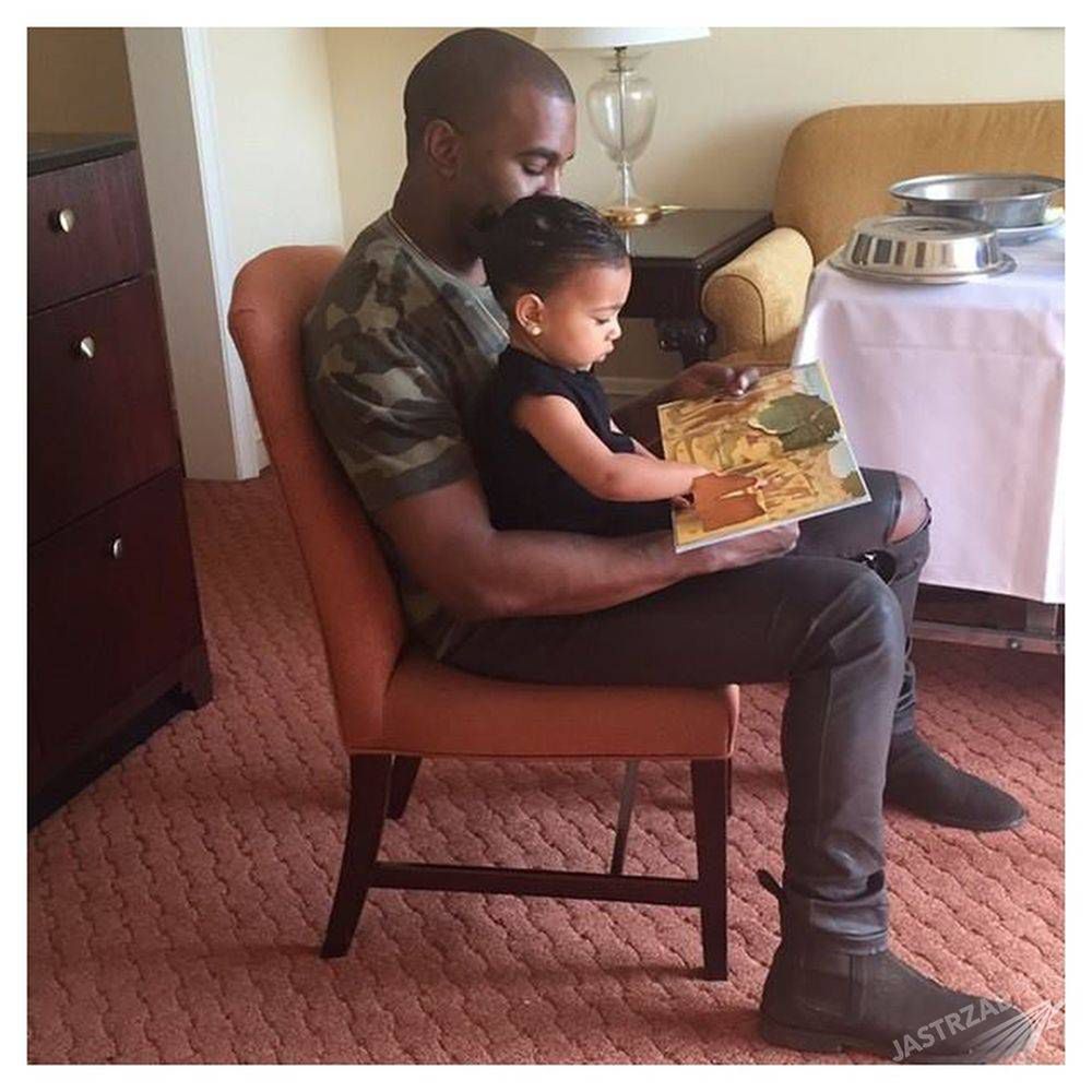 Córka Kim Kardashian z ojcem, fot. Instagram