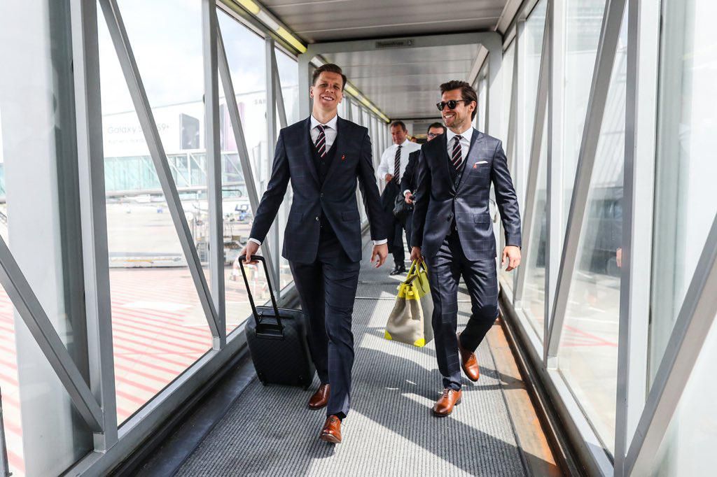 Grzegorz Krychowiak po przylocie na Mundial 2018