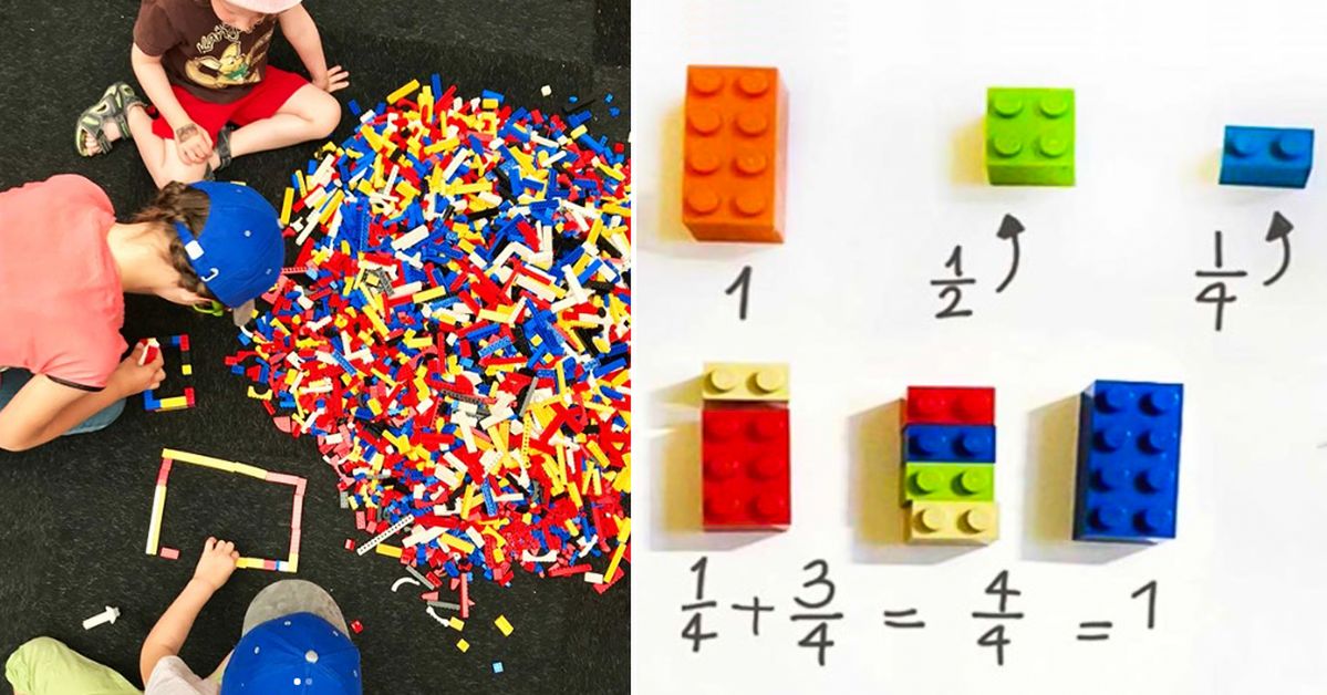 Prosty sposób nauki ułamków przy pomocy klocków Lego. Twoje dziecko pokocha tę metodę!