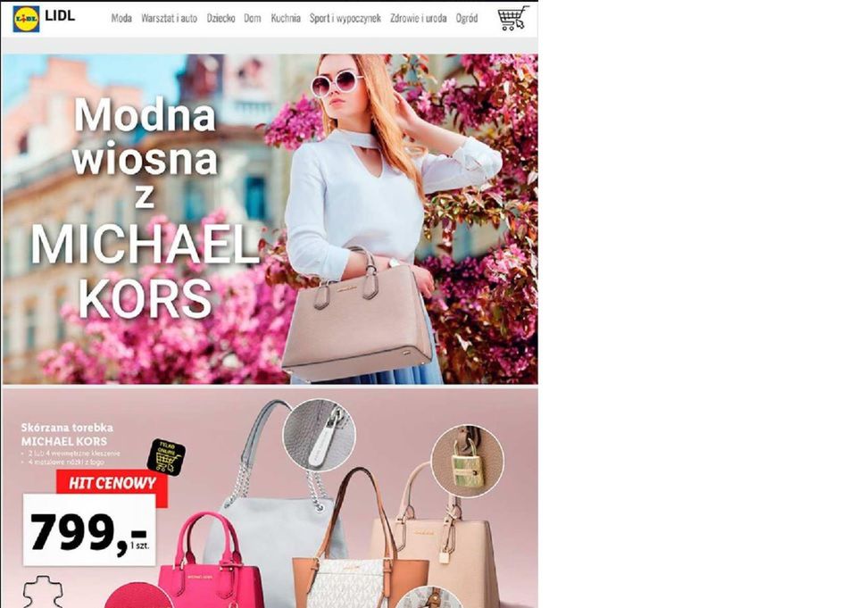 13 maja do oferty Lidla trafią torebki marki Michael Kors 