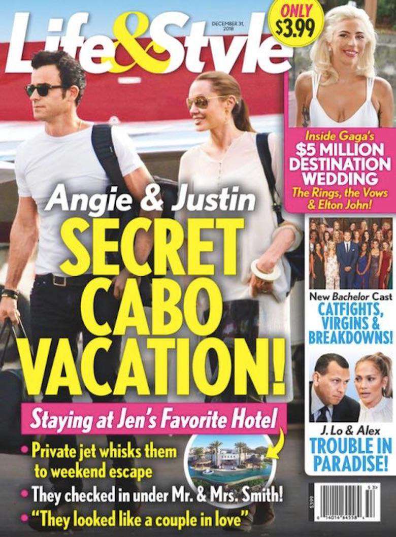 Angelina Jolie i Justin Theroux sekretny romans, okładka Life&Style