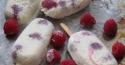 Lody kokosowe z malinami