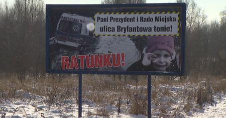 Mieszkańcy łódzkiej ulicy wynajęli billboard. Apelują na nim do Hanny Zdanowskiej
