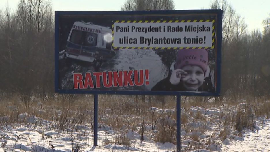 Billboard stanął przy ul. Strykowskiej w Łodzi
