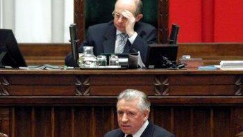 Andrzej Lepper w Sejmie (fot. PAP/Radek Pietruszka)