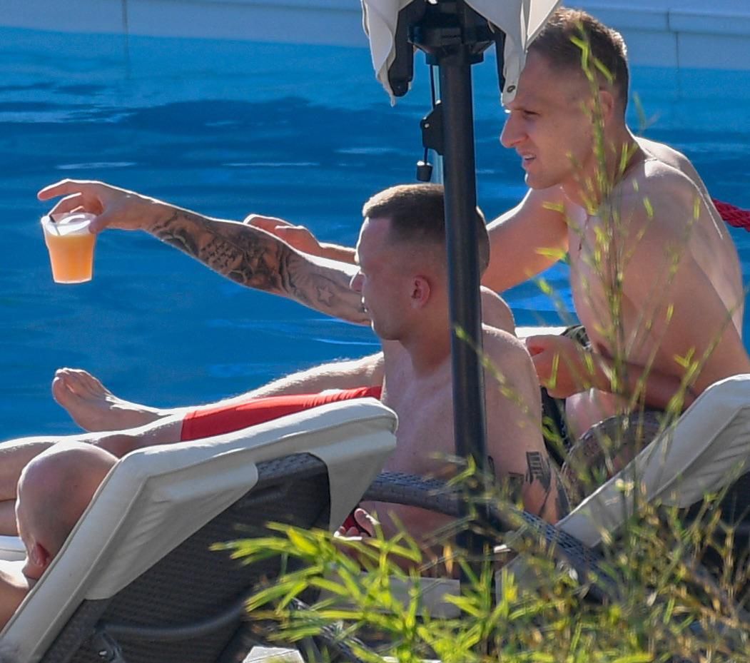 Piłkarze relaksują się przed meczem Polska-Kolumbia (Mundial 2018)