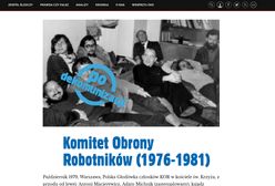 Sprytny zabieg Polskiej Fundacji Narodowej. Zasłoniła twarz Adama Michnika stemplem