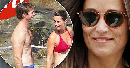 Pippa Middleton w samym bikini i z ogromnym ciążowym brzuchem paraduje po plaży! Niesamowity widok!