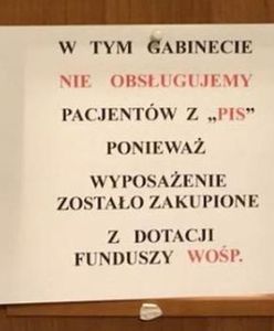 Wraca sprawa kartki "Nie obsługujemy pacjentów PiS". Śledztwa nie będzie