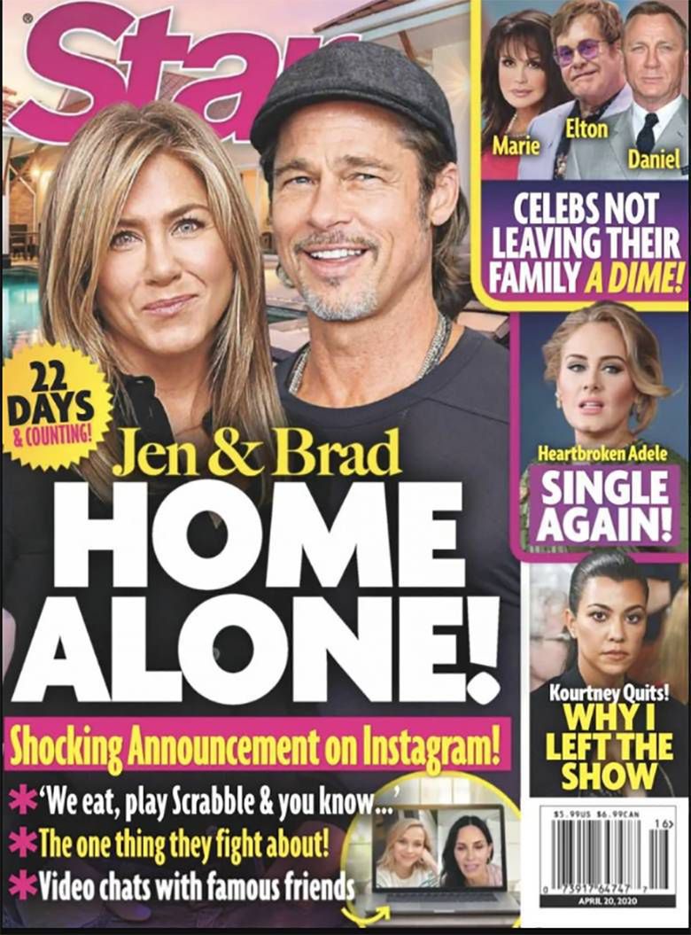 Jennifer Aniston i Brad Pitt spędzają razem kwarantannę?