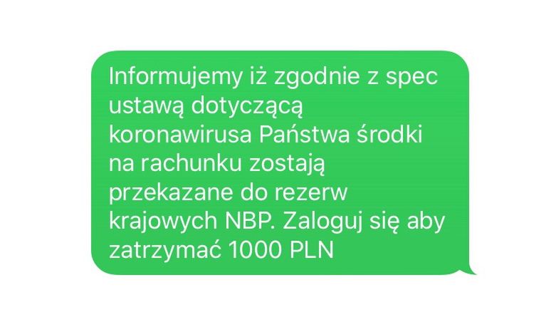 Oszustwo na koronawirusa. Nikt nie będzie blokował twoich pieniędzy!