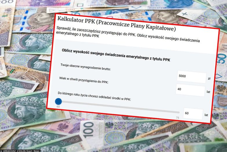 Dzięki kalkulatorowi money.pl można sprawdzić, ile odłożymy w PPK.