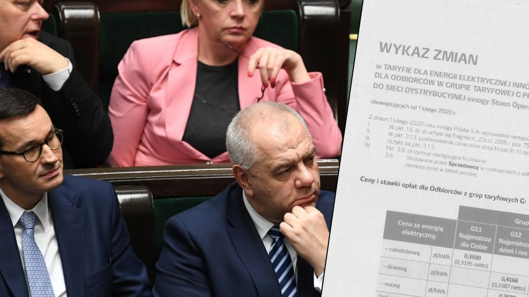 Mateusz Morawiecki i Jacek Sasin gwarantują, że Polacy nie zapłacą więcej za prąd. Zapłacą, ale dostaną za rok rekompensaty 