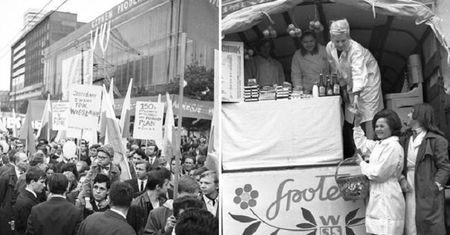 #retro Tak wyglądały pochody 1 maja w czasach PRL