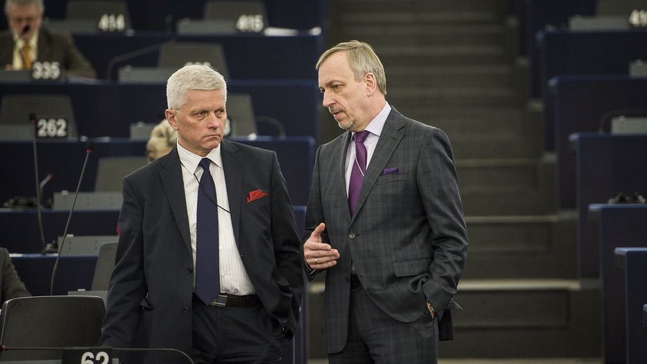 Wybory parlamentarne. Byli europosłowie - Andrzej Grzyb z PSL i Bogdan Zdrojewski z PO.