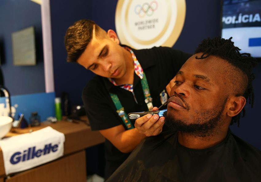 At the P&G Olympic Village Salon on August 5, 2016 in Rio de Janeiro, Brazil. 
