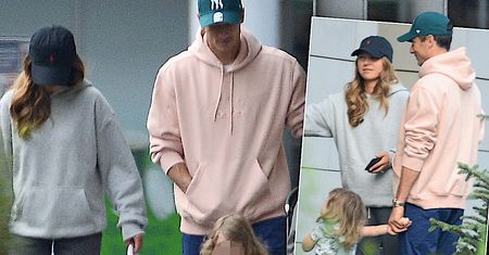 Lewandowski z rodziną na spacerze. Paparazzi byli w raju. Zwłaszcza, gdy zobaczyli brata Ani z partnerką