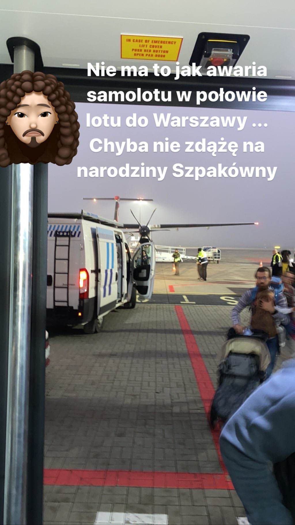 Michał Szpak miał problemy w trakcie lotu