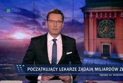 Ewolucja przekazu w TVP. Lekarze wczoraj żądali 3,5 tys. zł, teraz już miliardów