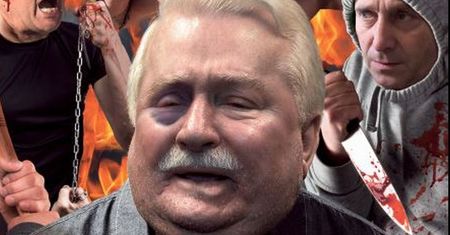 Obraźliwa okładka Gazety Polskiej. Schetyna przedstawiony jako zabójca nożownik
