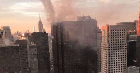Płonie budynek Trump Tower w Nowym Jorku